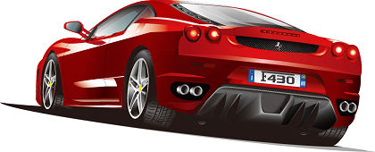 free vector Free Illustrated Ferrari